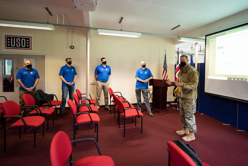 Third Air Force command team visits 501st CSW