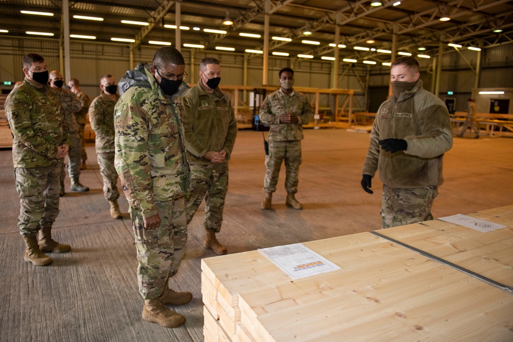Third Air Force command team visits 501st CSW