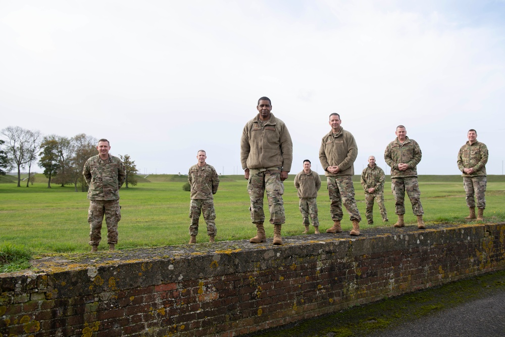 Third Air Force command team visits 501st CSW