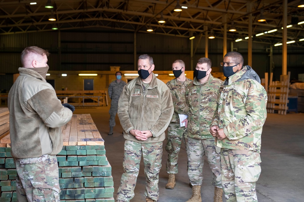 Third Air Force command team visits 501st CSW