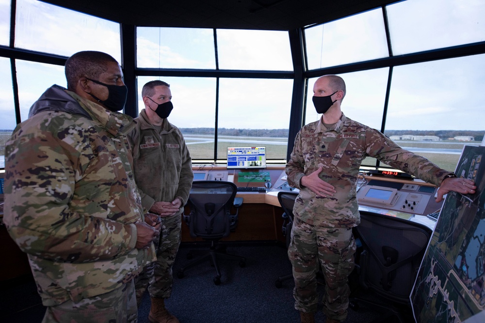 Third Air Force command team visits 501st CSW