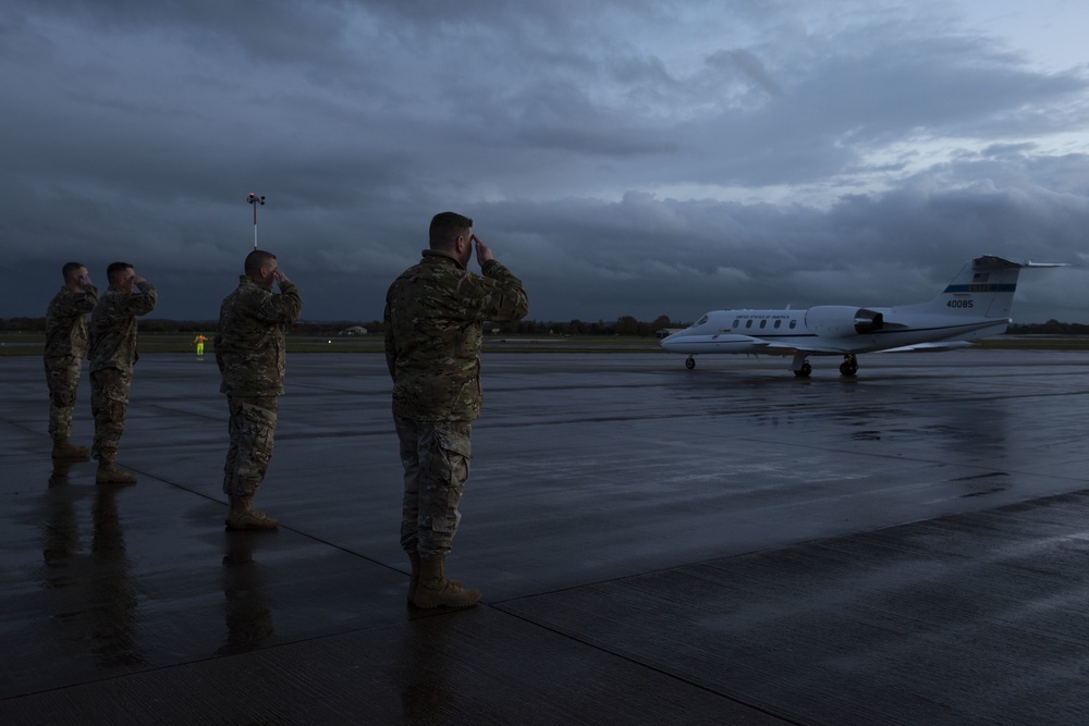 Third Air Force command team visits 501st CSW