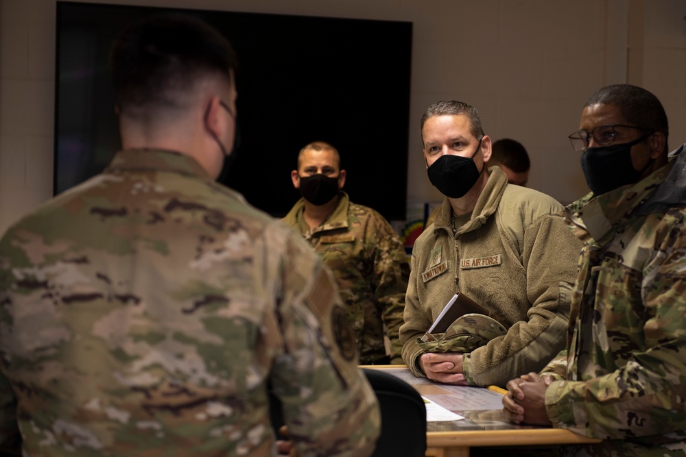 Third Air Force command team visits 501st CSW