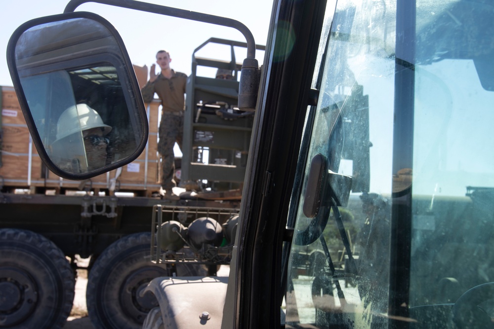 15th MEU Marines rehearse FARP set-up