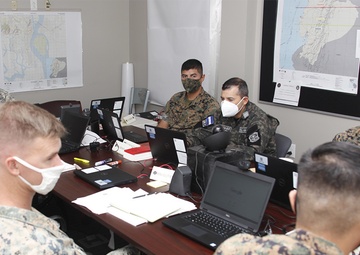 Task force Marines conduct planning exercise with partner nation military members