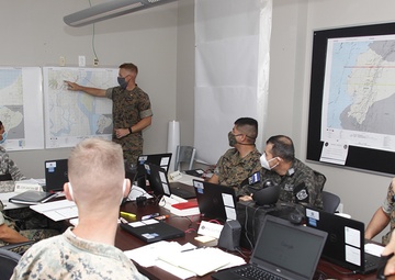Task force Marines conduct planning exercise with partner nation military members