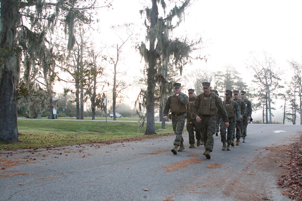 US task force members build camaraderie with 6-mile hike