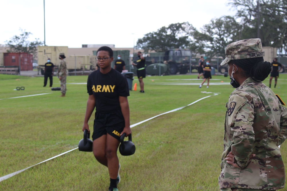 U.S. Army Reserve Soldiers adapt to battle assembly in a COVID Environment