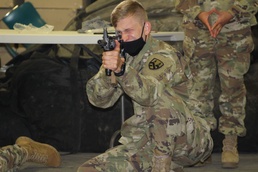 U.S. Army Reserve Soldiers adapt to battle assembly in a COVID Environment