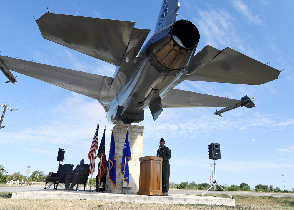 149th FW dedicates F-16 in honor of highest ranking member