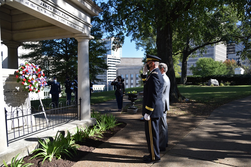 Tennessee National Guard Honors President Polk