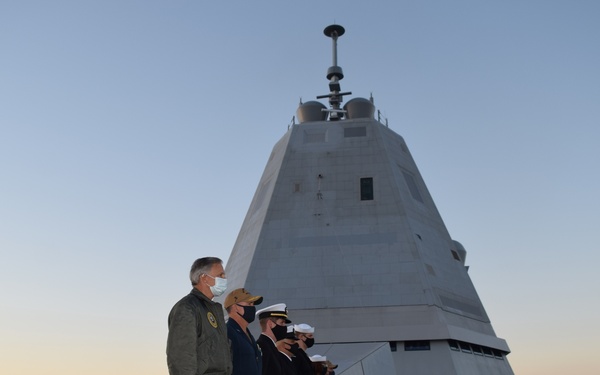 UNSECNAV Slavonic Visits USS Michael Monsoor