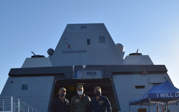 UNSECNAV Slavonic Visits USS Michael Monsoor