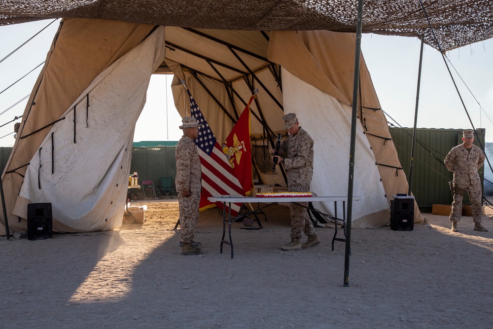 MWSS 373 “ACE Support” celebrates the Marine Corps birthday on Camp Wilson