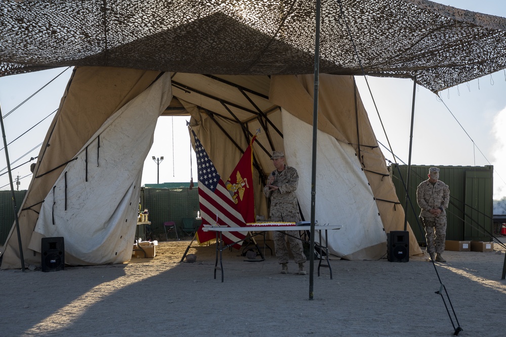 MWSS 373 “ACE Support” celebrates the Marine Corps birthday on Camp Wilson