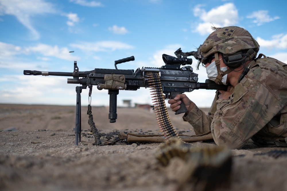 M249 squad automatic weapon during qualification