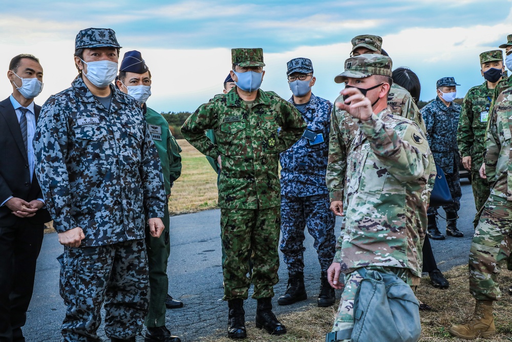 Japan State Minister of Defense visits U.S. Air Defense training site during Keen Sword