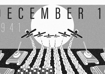 U.S. Officially Enters World War II Graphic