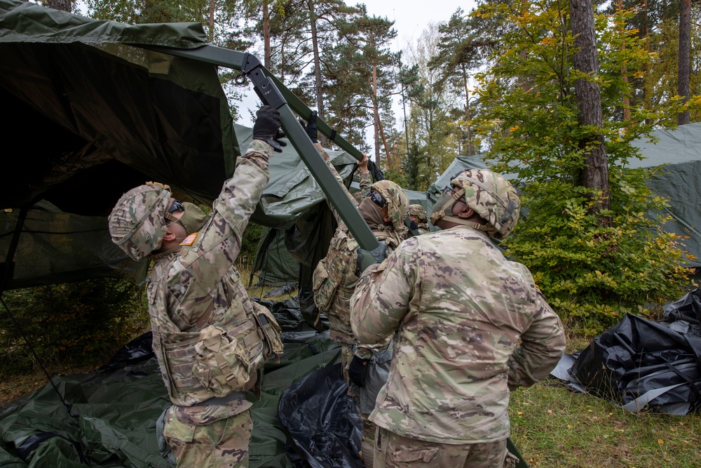 41st Field Artillery Brigade engage in Rail Gunner Lightning, their first field training exercise since reactivation.