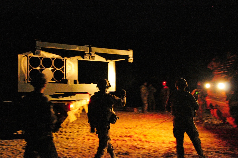 41st Field Artillery Brigade engage in Rail Gunner Lightning, their first field training exercise since reactivation.