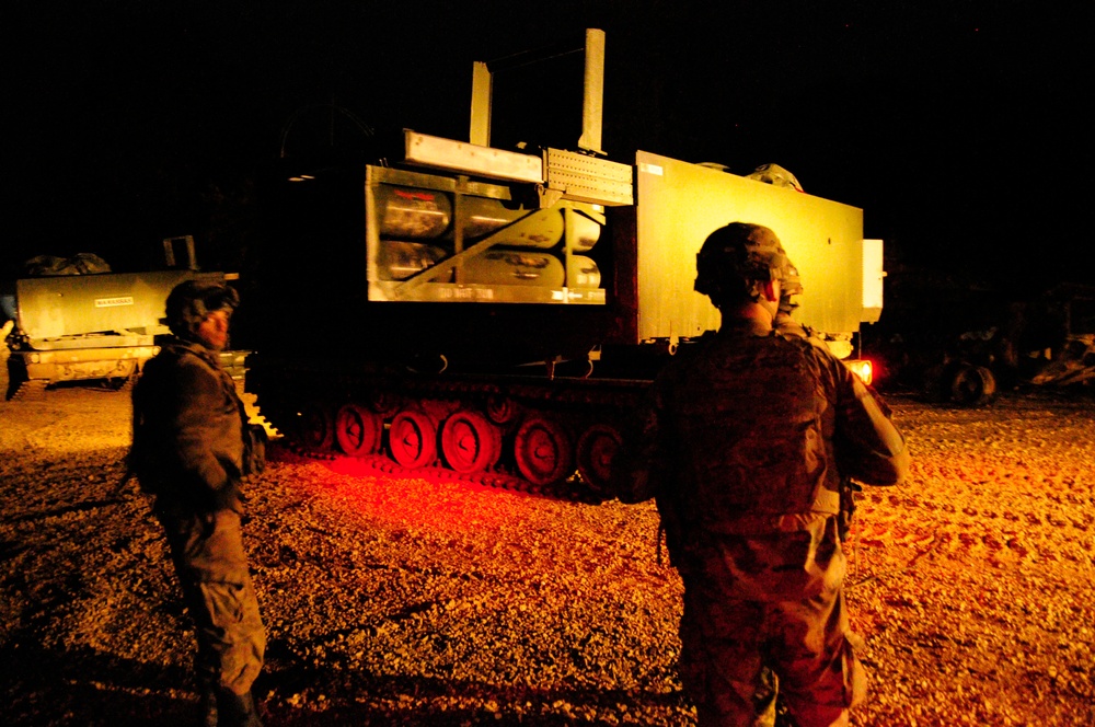 41st Field Artillery Brigade engage in Rail Gunner Lightning, their first field training exercise since reactivation.