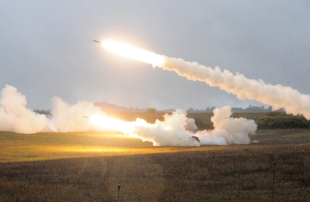 41st Field Artillery Brigade engage in Rail Gunner Lightning, their first field training exercise since reactivation.