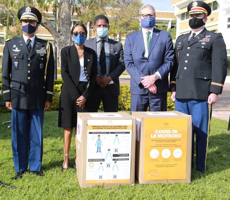 U.S. Embassy transfers medical equipment to Botswana