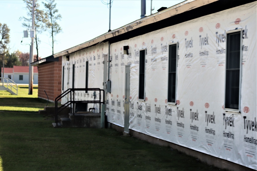 World War II-era buildings receiving upgrades at Fort McCoy