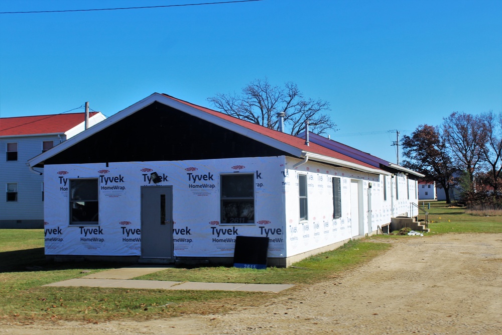 World War II-era buildings receiving upgrades at Fort McCoy