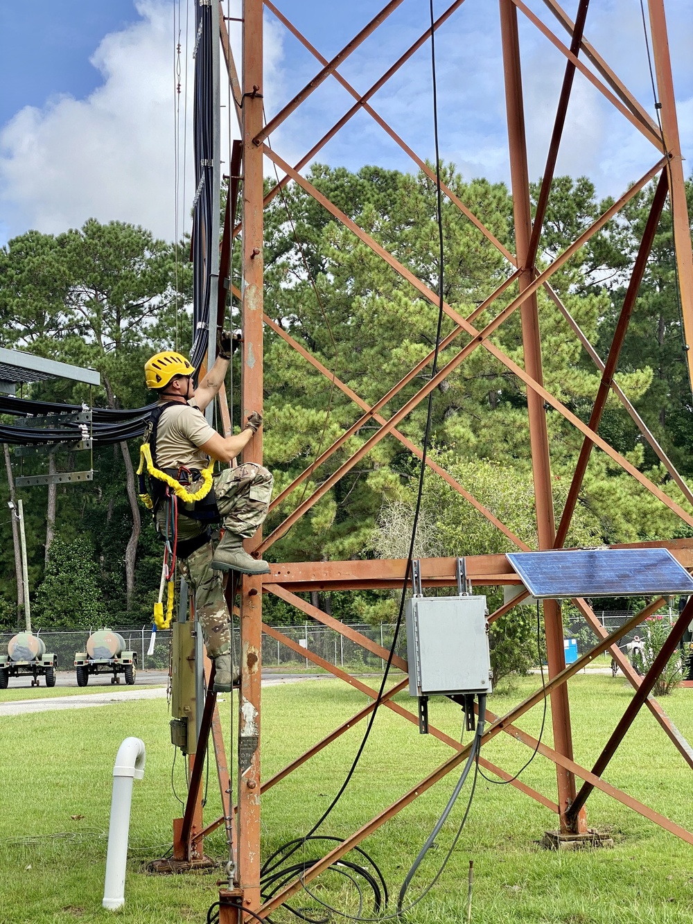 Joint excercise held at 117th Air Control Squadron