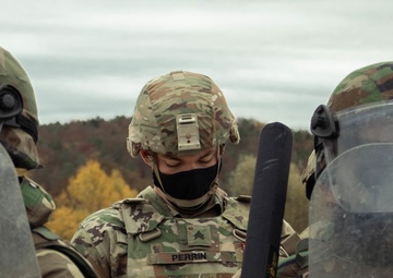 Soldier takes diligent notes