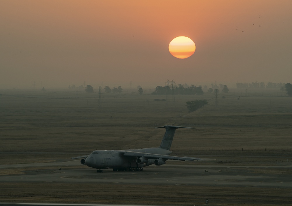 Flight line images from the Control Tower