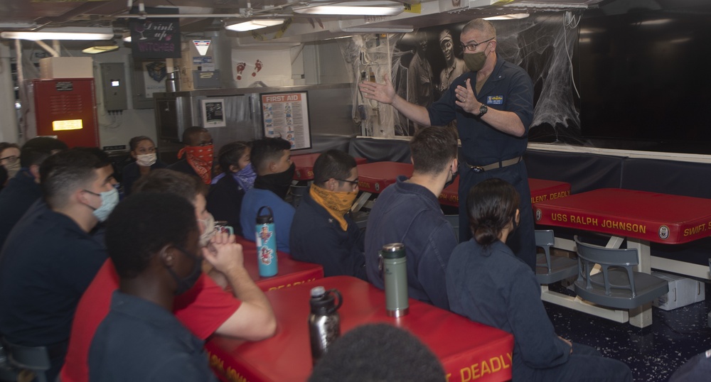 Rear Adm. James A. Kirk Visits USS Ralph Johnson