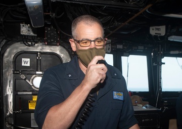 commander, Carrier Strike Group 11 visits Ralph Johnson
