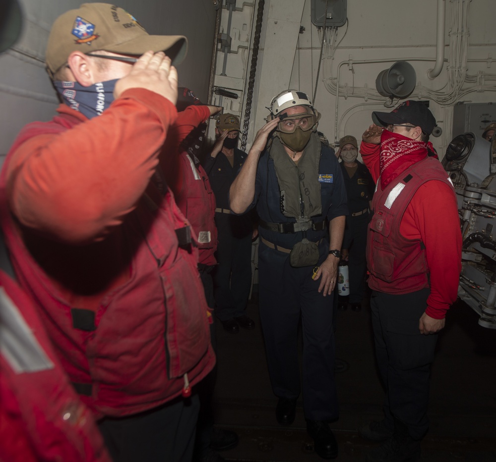 commander, Carrier Strike Group 11 visits Ralph Johnson