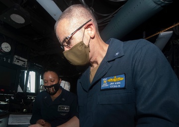 commander, Carrier Strike Group 11 visits Ralph Johnson