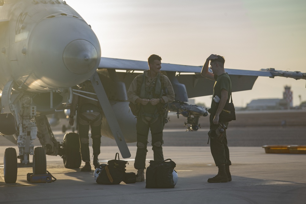 Marines Prepare F/A-18s for Flight Operations