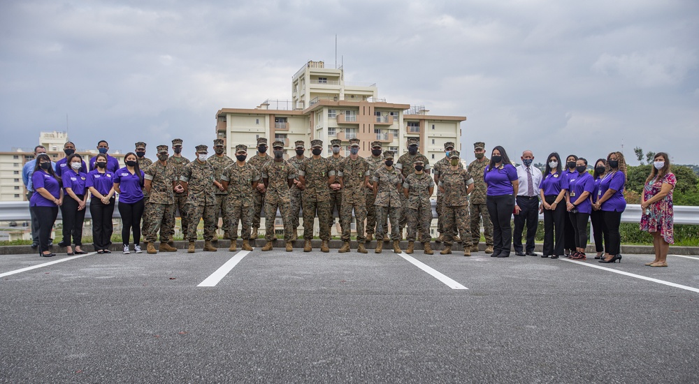 Task Force Permanent Change of Station personnel receive awards from MCIPAC’s top leaders