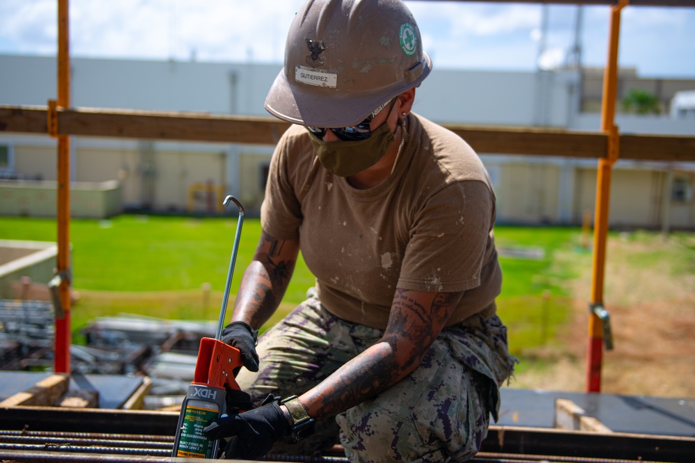 Seabees Build Coast Guard Pavilion