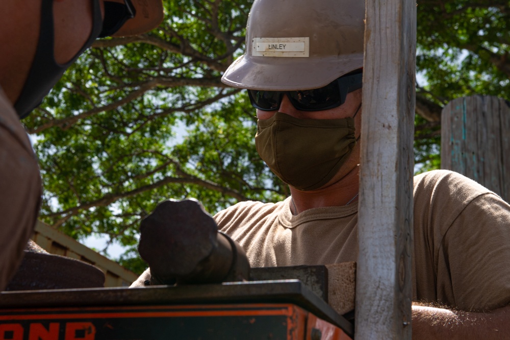 Seabees Build Coast Guard Pavilion