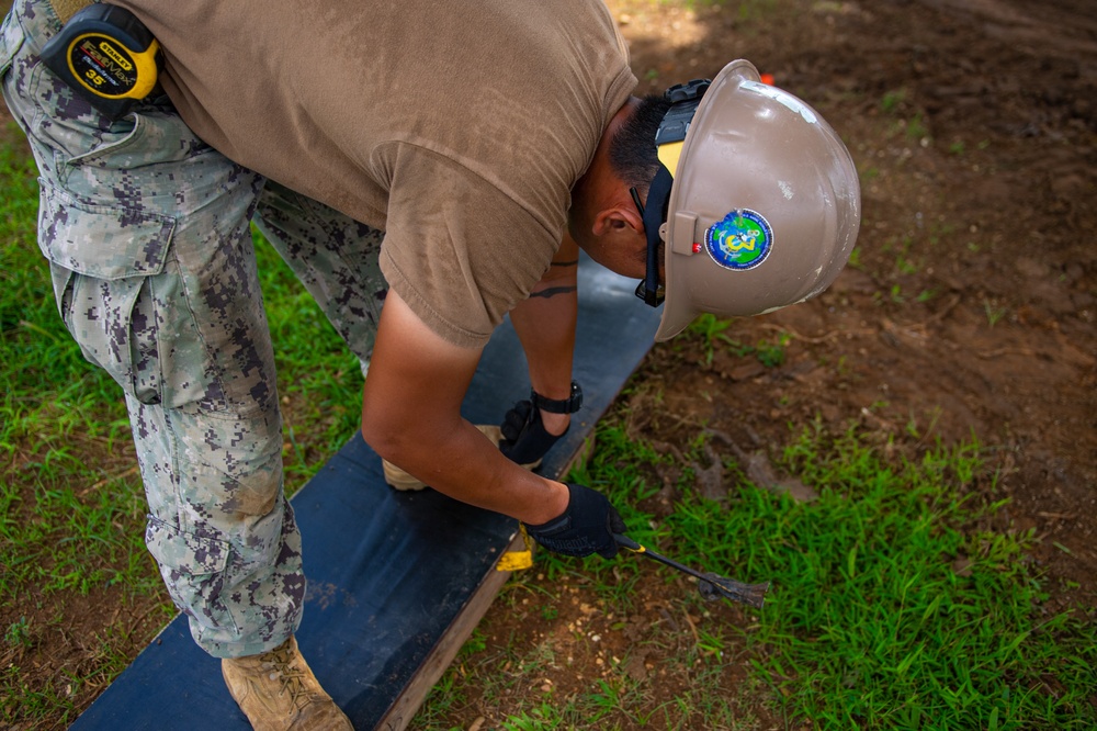 Seabees Build Coast Guard Pavilion