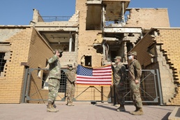 Soldiers Re-enlist at Historic Kuwait Landmark