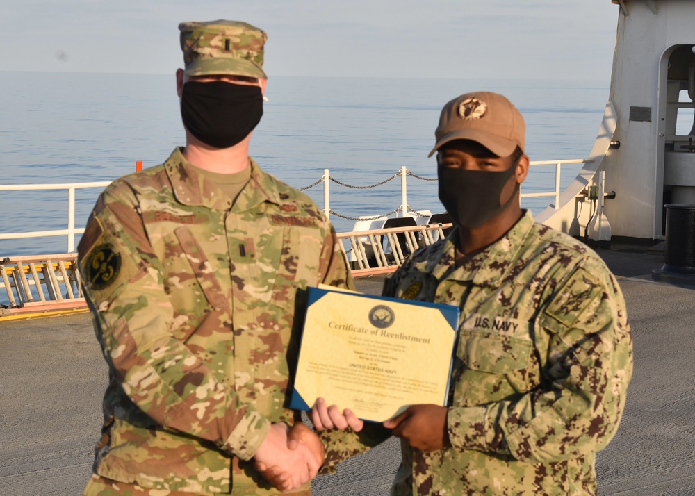 MESG 1 Sailor Re-enlists