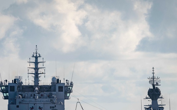 McCain conducts RAS with INS Shakti, HMAS Ballarat during Malabar 2020