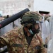 Italian and US troops engage in mock protest