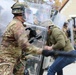 Italian and US troops engage in mock protest