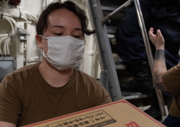 USS Barry Conducts a Replenishment at Sea