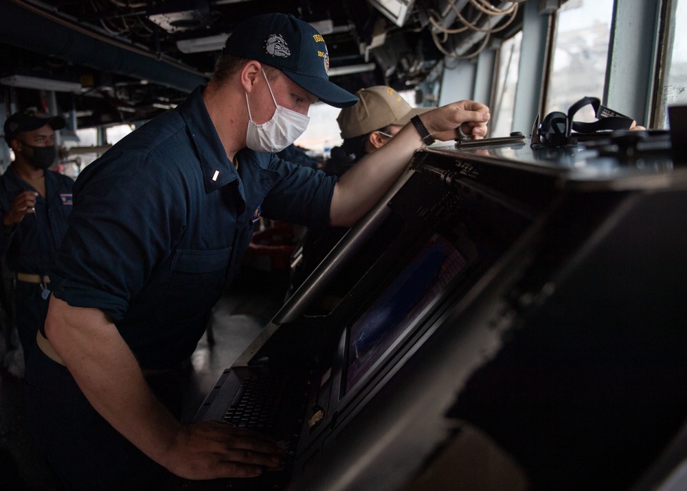 USS Barry Conducts a Replenishment at Sea