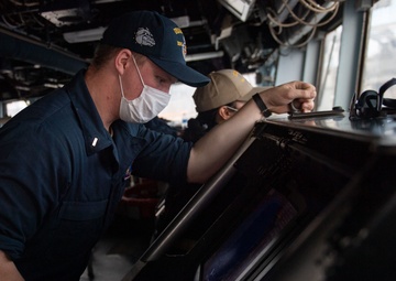 USS Barry Conducts a Replenishment at Sea