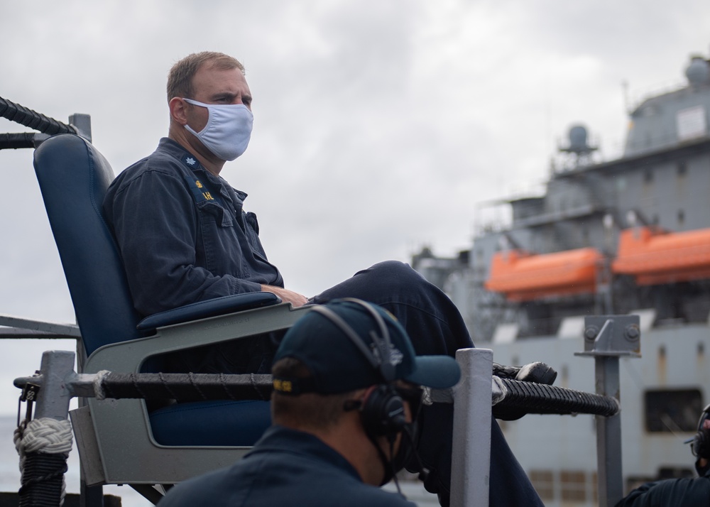 USS Barry Conducts a Replenishment at Sea